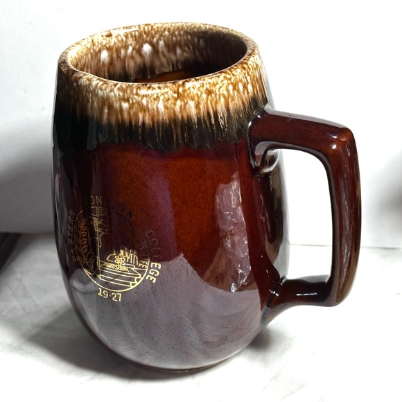 Hull Dining Vintage Brown Drip Hull Pottery Eastern Mt College Msub
